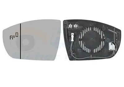 Spiegelglas, Außenspiegel links VAN WEZEL 1966835