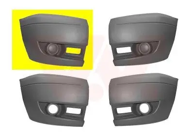 Stoßfänger vorne rechts VAN WEZEL 1985564