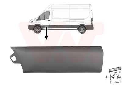 Zier-/Schutzleiste, Tür vorne links VAN WEZEL 1991403 Bild Zier-/Schutzleiste, Tür vorne links VAN WEZEL 1991403