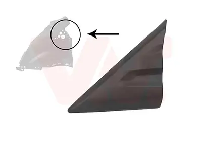 Zier-/Schutzleiste, Kotflügel vorne links Außenspiegel VAN WEZEL 1991421 Bild Zier-/Schutzleiste, Kotflügel vorne links Außenspiegel VAN WEZEL 1991421