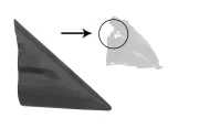 Zier-/Schutzleiste, Kotflügel vorne rechts Außenspiegel VAN WEZEL 1991422