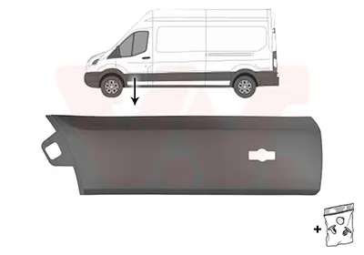 Zier-/Schutzleiste, Tür vorne links VAN WEZEL 1991423 Bild Zier-/Schutzleiste, Tür vorne links VAN WEZEL 1991423