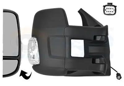 Außenspiegel rechts VAN WEZEL 1991822 Bild Außenspiegel rechts VAN WEZEL 1991822