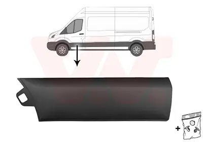Zier-/Schutzleiste, Tür vorne links VAN WEZEL 1992403 Bild Zier-/Schutzleiste, Tür vorne links VAN WEZEL 1992403