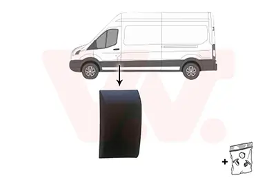 Zier-/Schutzleiste, Seitenwand links B-Säule VAN WEZEL 1992405