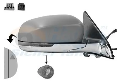 Außenspiegel rechts VAN WEZEL 2128826 Bild Außenspiegel rechts VAN WEZEL 2128826