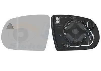 Spiegelglas, Außenspiegel links VAN WEZEL 2128835 Bild Spiegelglas, Außenspiegel links VAN WEZEL 2128835