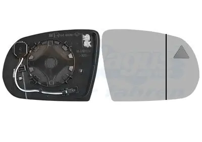 Spiegelglas, Außenspiegel rechts VAN WEZEL 2128836
