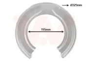 Spritzblech, Bremsscheibe Hinterachse VAN WEZEL 2568373