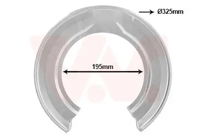 Spritzblech, Bremsscheibe Hinterachse VAN WEZEL 2568373 Bild Spritzblech, Bremsscheibe Hinterachse VAN WEZEL 2568373