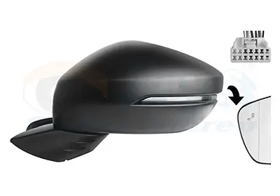 Außenspiegel links VAN WEZEL 2592817