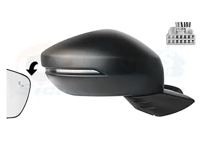 Außenspiegel rechts VAN WEZEL 2592818 Bild Außenspiegel rechts VAN WEZEL 2592818
