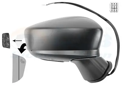 Außenspiegel rechts VAN WEZEL 2744828 Bild Außenspiegel rechts VAN WEZEL 2744828