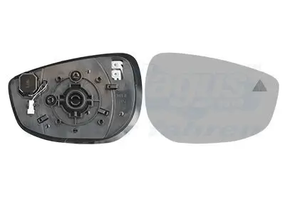 Spiegelglas, Außenspiegel rechts VAN WEZEL 2751838 Bild Spiegelglas, Außenspiegel rechts VAN WEZEL 2751838