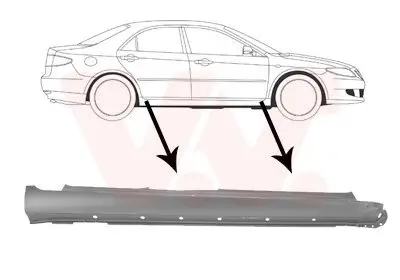 Einstiegsblech rechts VAN WEZEL 2754104 Bild Einstiegsblech rechts VAN WEZEL 2754104
