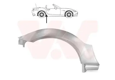 Seitenwand hinten rechts VAN WEZEL 2778146