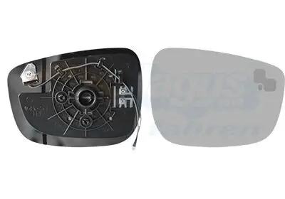 Spiegelglas, Außenspiegel rechts VAN WEZEL 2791836 Bild Spiegelglas, Außenspiegel rechts VAN WEZEL 2791836