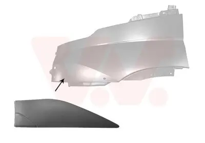 Zier-/Schutzleiste, Kotflügel vorne links VAN WEZEL 2817421 Bild Zier-/Schutzleiste, Kotflügel vorne links VAN WEZEL 2817421
