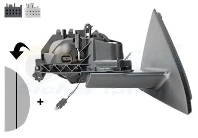 Außenspiegel rechts VAN WEZEL 2930854