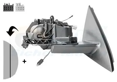 Außenspiegel rechts VAN WEZEL 2930856