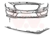 Zier-/Schutzleiste, Stoßfänger vorne rechts VAN WEZEL 2937582