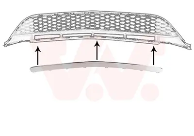 Zier-/Schutzleiste, Kühlergitter VAN WEZEL 2946580 Bild Zier-/Schutzleiste, Kühlergitter VAN WEZEL 2946580