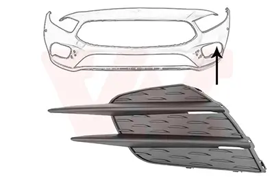 Lüftungsgitter, Stoßfänger vorne links VAN WEZEL 2946597 Bild Lüftungsgitter, Stoßfänger vorne links VAN WEZEL 2946597