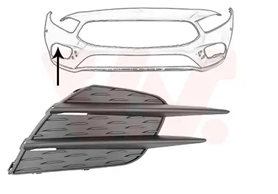 Lüftungsgitter, Stoßfänger vorne rechts VAN WEZEL 2946598 Bild Lüftungsgitter, Stoßfänger vorne rechts VAN WEZEL 2946598