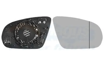 Spiegelglas, Außenspiegel rechts VAN WEZEL 2956838