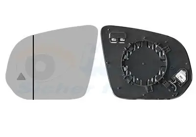 Spiegelglas, Außenspiegel links VAN WEZEL 2957835