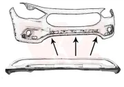 Zier-/Schutzleiste, Stoßfänger vorne VAN WEZEL 2960580