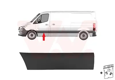 Zier-/Schutzleiste, Tür vorne links VAN WEZEL 2973403 Bild Zier-/Schutzleiste, Tür vorne links VAN WEZEL 2973403