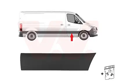 Zier-/Schutzleiste, Tür vorne rechts VAN WEZEL 2973404 Bild Zier-/Schutzleiste, Tür vorne rechts VAN WEZEL 2973404