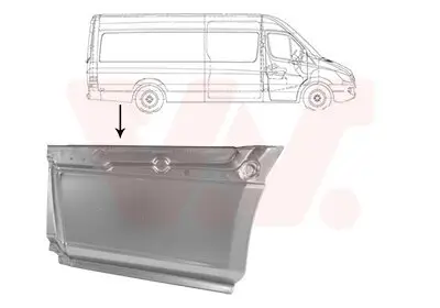 Seitenwand hinten rechts hinter der Achse VAN WEZEL 2978144 Bild Seitenwand hinten rechts hinter der Achse VAN WEZEL 2978144
