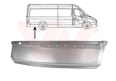 Seitenwand hinten rechts hinter der Achse VAN WEZEL 2982144