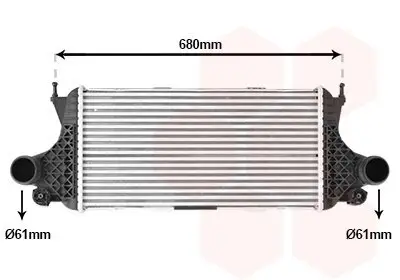 Ladeluftkühler VAN WEZEL 30014716