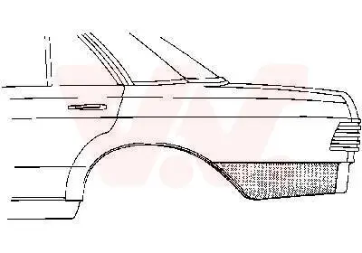 Seitenwand hinten links VAN WEZEL 3010133