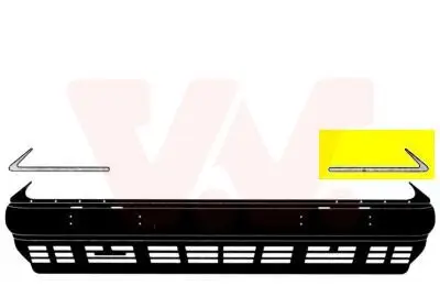 Zier-/Schutzleiste, Stoßfänger vorne links VAN WEZEL 3025581
