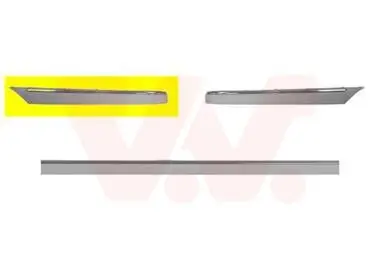 Zier-/Schutzleiste, Stoßfänger hinten links VAN WEZEL 3032551