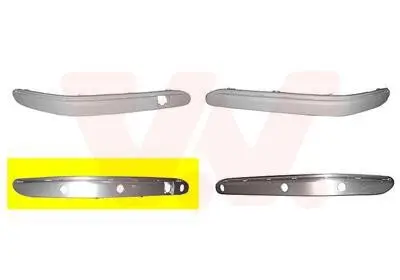 Zier-/Schutzleiste, Stoßfänger vorne rechts VAN WEZEL 3032584