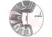 Spritzblech, Bremsscheibe Vorderachse rechts VAN WEZEL 3069372
