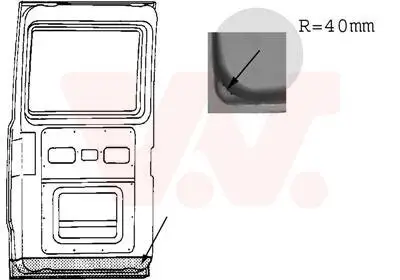 Hecktür links rechts innen VAN WEZEL 3070249 Bild Hecktür links rechts innen VAN WEZEL 3070249