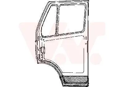 Tür, Karosserie rechts VAN WEZEL 3070272 Bild Tür, Karosserie rechts VAN WEZEL 3070272