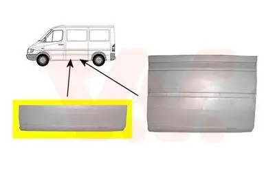 Seitenwand links außen seitlicher Einbau VAN WEZEL 3075107