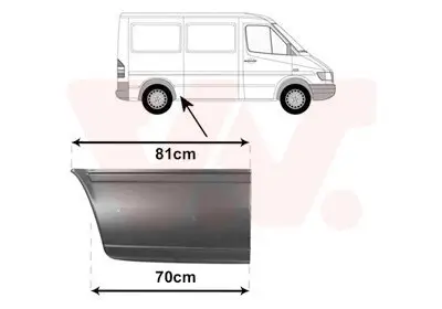 Seitenwand hinten rechts vor der Achse VAN WEZEL 3075142 Bild Seitenwand hinten rechts vor der Achse VAN WEZEL 3075142