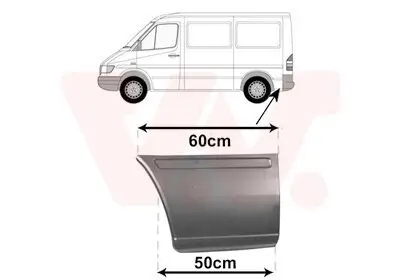 Seitenwand hinten links hinter der Achse VAN WEZEL 3075143 Bild Seitenwand hinten links hinter der Achse VAN WEZEL 3075143