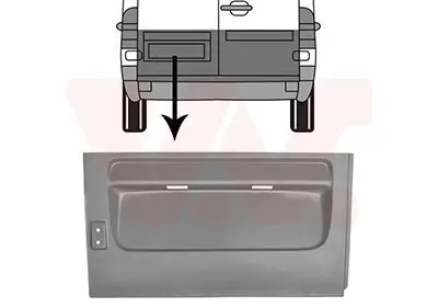 Hecktür VAN WEZEL 3075149 Bild Hecktür VAN WEZEL 3075149