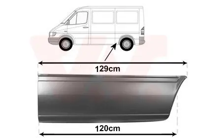 Seitenwand hinten links vor der Achse VAN WEZEL 3076141