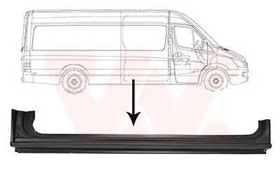 Einstiegsblech rechts seitlicher Einbau Schiebetür VAN WEZEL 3077110 Bild Einstiegsblech rechts seitlicher Einbau Schiebetür VAN WEZEL 3077110