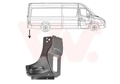 Seitenwand hinten rechts VAN WEZEL 3077134